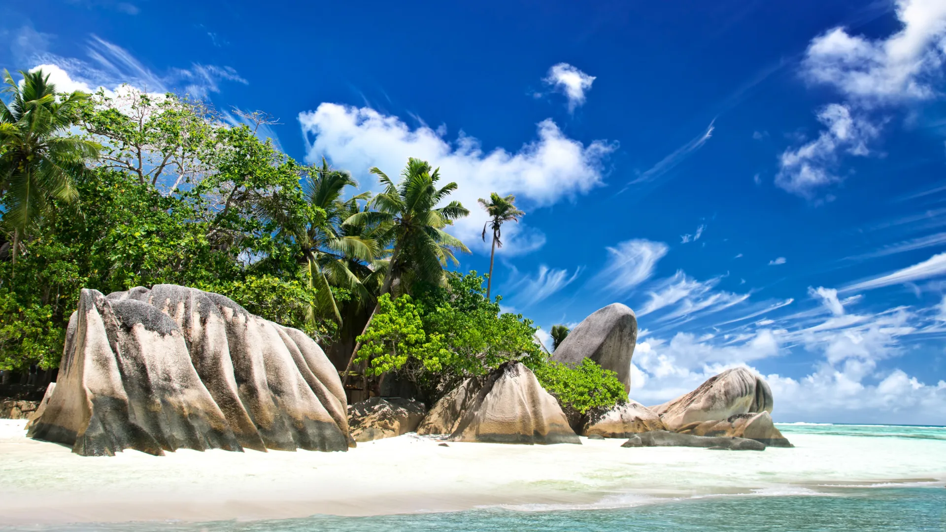 La Digue Island upean luonnon kera La Digue Island upean luonnon kera